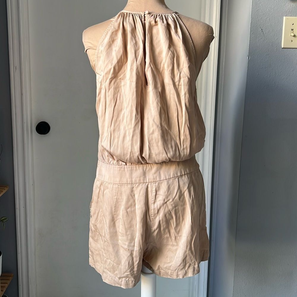 Sleeveless Halter Drawstring Romper - image 4